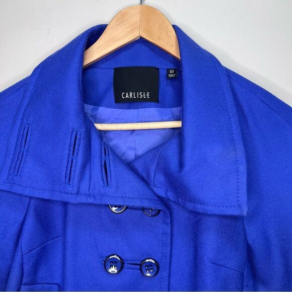 Carlisle Purple Double Breasted Blazer Size 0 - Picture 5 of 10